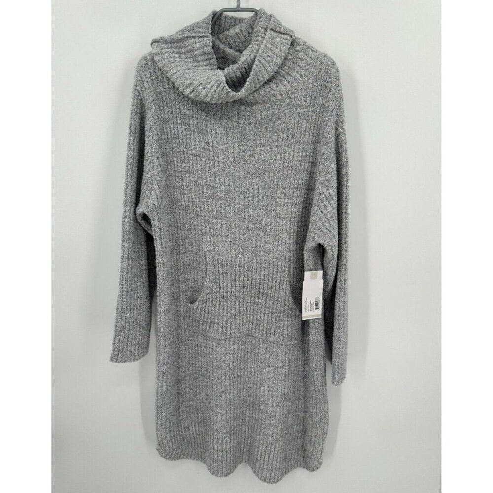 Softies Marshmallow Slouch Turtleneck Lounger Dress sz 2X/3X Gray NWT Lounge